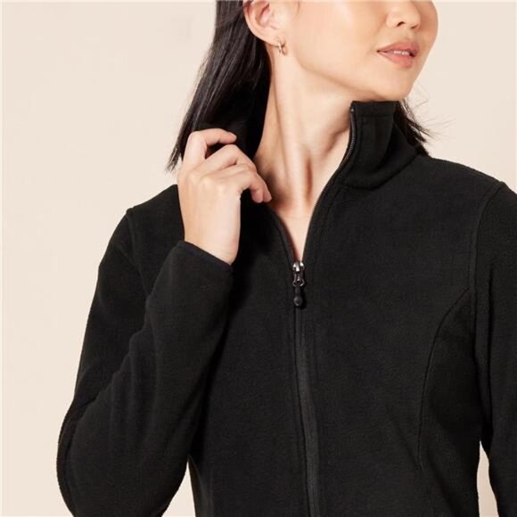 Womens Fleece Jacket Full Zip Polar Soft Cozy Long Sleeve Plus Size Outdoor - Picture 4 of 7